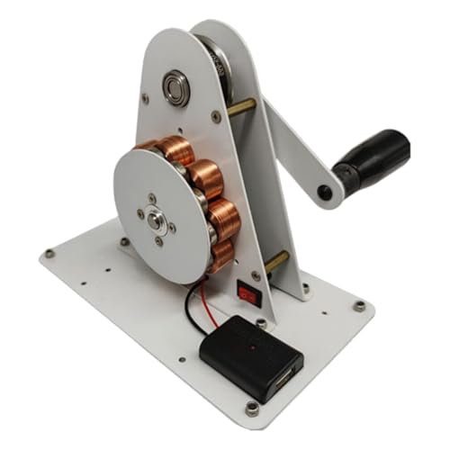 Tragbarer Handkurbelgenerator, Notstromgenerator mit USB-Ladegerät und komfortablem Griff, 50-W-Notstromgenerator, leicht zu tragen, geräuscharm, für Camping und Wandern im Freien von AXGCAA