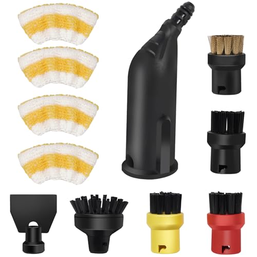 11 Stück Bürstenkopf Dampfreiniger Zubehör Kompatibel mit Karcher Dampfstaubsaugern SC1 SC2 SC3 SC4 SC5 SC7 CTK10 von AXGG