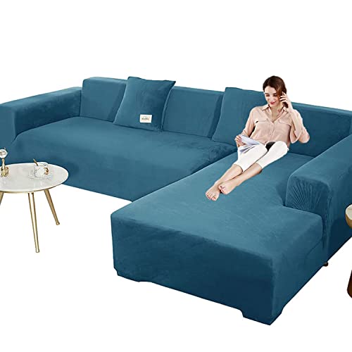 Elastische sofabezug ecksofa couchbezug l form für Hunde Haustiere,dickere sofa überzug 3 sitzer für Wohnzimmer,Sofabezug L Form beige Chaiselongue-Möbelschutz, Loveseat-Bezüge (2 Stück, schwarz Elastische sofabezug ecksofa couchbezug l form für Hunde Haustiere,dickere sofa überzug 3 sitzer für Wohnzimmer,Sofabezug L Form beige Chaiselongue-Möbelschutz, Loveseat-Bezüge (2 Stück, schwarz von AXHMZYD