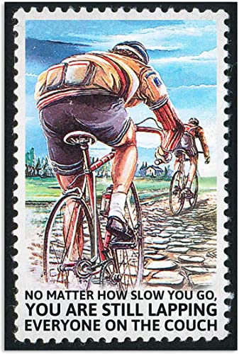 AXHNG Vintage Clying No Matter How Slow You Go Poster Metall Aluminium Blechschild 20,3 x 15,2 cm Wanddekoration von AXHNG