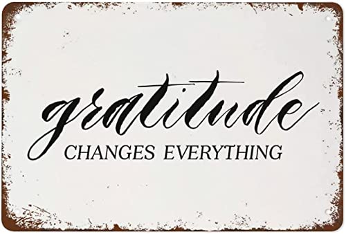 AXHNG Vintage Dankbarkeit Chang Everything Thanksgiving Poster Metall Aluminium Blechschild 20,3 x 30,5 cm Wanddekoration AXHNG Vintage Dankbarkeit Chang Everything Thanksgiving Poster Metall Aluminium Blechschild 20,3 x 30,5 cm Wanddekoration von AXHNG
