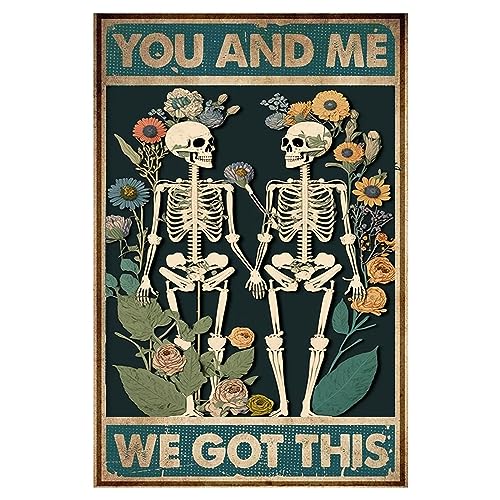 Vintage You and Me We Got This Gym Pool Badezimmer Poster Metall Aluminium Blechschild 20,3 x 30,5 cm Wanddekoration von AXHNG