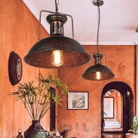 2er Pendelleuchte Dome, Vintage Metall Hängelampe im Industri Stil, Ceiling Lampe mit Lampenschirm für Wohnzimmer Esszimmer Restaurant Bar Coffee von AXHUP