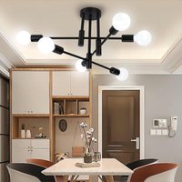 6 Lichter Deckenleuchte Moderne Industrielle für den Innenbereich, Leuchter aus Metall E27 Deckenlampe Kronleuchter für Wohnzimmer, Küche, von AXHUP