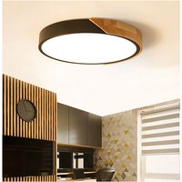 Axhup - Moderne Nordisch Deckenlampe Metall Hölzern led Leuchte Lüster 30cm Runde Innen Deckenleuchte für Schlafzimmer Badezimmer Wohnzimmer Axhup - Moderne Nordisch Deckenlampe Metall Hölzern led Leuchte Lüster 30cm Runde Innen Deckenleuchte für Schlafzimmer Badezimmer Wohnzimmer von AXHUP