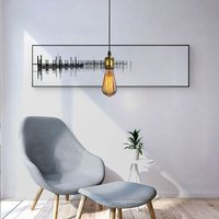 Lampenaufhängung E27, 100cm Lampenfassung Höhenverstellbar, 1 Flammig Edison Lampenhalte Ideal für Deckenlampe Wohnzimmer, Bronze von AXHUP