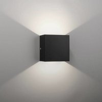 Led Wandlampen, 6W Aluminium Wandbeleuchtung Innen, Einstellbarer Lichtstrahl, Quadratische Lampe für Wohnzimmer Schlafzimmer (Schwarz, Kaltweiß) von AXHUP