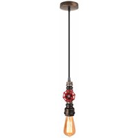 Axhup - Pendelleuchte Vintage Wasserrohr Konleuchter Hängelampe im Industri Stil Art Deco Metall Eisen Lampe E27 Fassung für Loft Bar Wohnzimmer von AXHUP