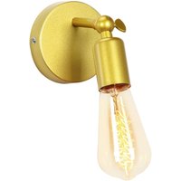 Wandleuchte, Moderne 180 Degree Einstellbar Einfach Wandlampe aus Metall für Schlafzimmer Wohnzimmer Esszimmer Gelb 1PCS von AXHUP