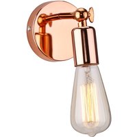 Wandleuchte, Moderne 180 Degree Einstellbar Einfach Wandlampe aus Metall für Schlafzimmer Wohnzimmer Esszimmer Roségold 1PCS von AXHUP