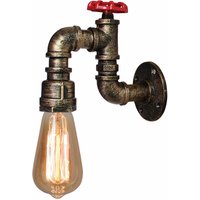Axhup - Wandleuchte Kerze, Vintage Industrielle Retro Wasserrohr Wandlampe, Art Lampe Decor für Wohnzimmer Esszimmer Bar Café - Bronze von AXHUP