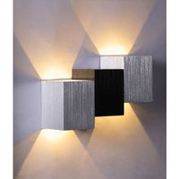 Axhup - Wandleuchte led Innen 6W Up Down Wand Lampe aus Aluminum für Schlafzimmer Wohnzimmer Treppen Korridor Warmweiß 2PCS von AXHUP