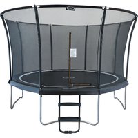 Denver Trampolin mit Sicherheitsnetz und Leiter Ø 366 cm Schwarz - Onground auf Füßen - Rund 12ft von AXI