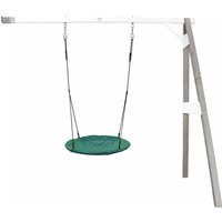 Anbau Nestschaukel Summer für Kinder Outdoor Nest Schaukel 100 cm für den Garten Nestschaukel / Anbauschaukel in Grün - Anbau Element in Grau / Weiß von AXI