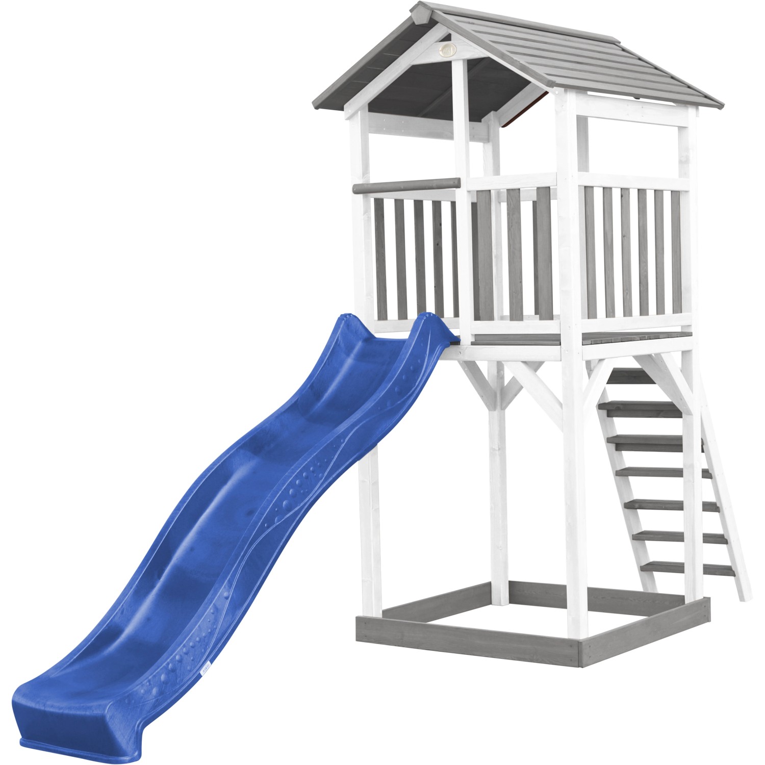 Axi Beach Tower Spielturm mit Blauer Rutsche 349 x 111 x 242 cm von AXI
