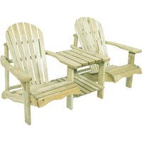 AXI Gartenstuhl 2erSet Valerie natur Holz B/H/T: ca. 173x92x90 cm von AXI