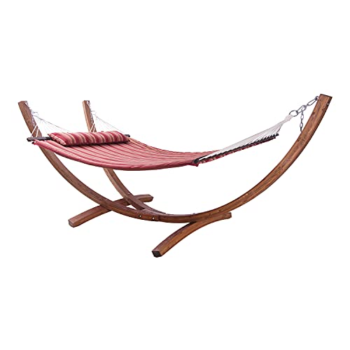 AXI Hawaï Hängematte für 2 Personen mit Gestell aus Holz | Outdoor Hängematten-Set mit Holzgestell & XXL Hängematte in Rot AXI Hawaï Hängematte für 2 Personen mit Gestell aus Holz | Outdoor Hängematten-Set mit Holzgestell & XXL Hängematte in Rot von AXI