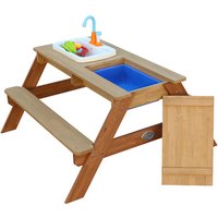 AXI Kinderpicknicktisch, 4 Sitzplätze, Holz/Hemlockholz - braun AXI Kinderpicknicktisch, 4 Sitzplätze, Holz/Hemlockholz - braun von AXI