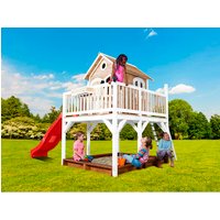 AXI Kinderspielhaus »Liam«, BxHxT: 377 x 291 x 255 cm, Holz, braun/weiß/rot AXI Kinderspielhaus »Liam«, BxHxT: 377 x 291 x 255 cm, Holz, braun/weiß/rot von AXI