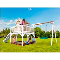 AXI Kinderspielhaus »Liam«, BxHxT: 613 x 291 x 277 cm, Holz, braun/weiß von AXI