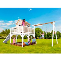 AXI Kinderspielhaus »Liam«, BxHxT: 613 x 291 x 277 cm, Holz, braun/weiß AXI Kinderspielhaus »Liam«, BxHxT: 613 x 291 x 277 cm, Holz, braun/weiß von AXI