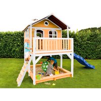 AXI Kinderspielhaus »Marc«, BxHxT: 432 x 293 x 212 cm, Holz, braun/weiß/blau AXI Kinderspielhaus »Marc«, BxHxT: 432 x 293 x 212 cm, Holz, braun/weiß/blau von AXI