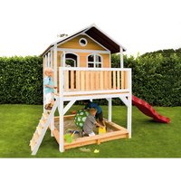 AXI Kinderspielhaus »Marc«, BxHxT: 432 x 293 x 212 cm, Holz, braun/weiß/rot von AXI