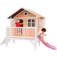 AXI Kinderspielhaus »Stef«, BxHxT: 349 x 233 x 212 cm, Holz, braun/weiß/lila AXI Kinderspielhaus »Stef«, BxHxT: 349 x 233 x 212 cm, Holz, braun/weiß/lila von AXI