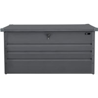 AXI Miles Gartenbox aus Metall in Anthrazit 400 Outdoor Kissenbox für den Garten mit Boden und Schloss Outdoor Aufbewahrungsbox / Auflagenbox von AXI