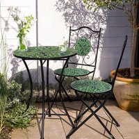 AXI Outdoor Living Bistroset Amélie Mosaik schwarz Metall B/H/L: ca. 60x92x60 cm von AXI