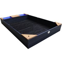 AXI Sandkasten mit Stauraum und Sitzbank »Kelly«, 180 x 115 x 21,8 cm (LxBxH), hemlockholz - schwarz von AXI