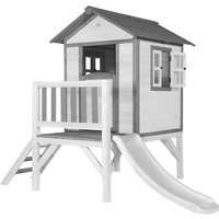 Spielhaus Beach Lodge xl in Weiß mit Rutsche in Weiß Stelzenhaus aus fsc Holz für Kinder Kleiner Spielturm für den Garten - Weiß - AXI von AXI