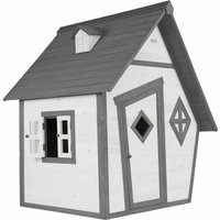 AXI - Spielhaus Cabin in Grau / Weiß Kleines Spielhaus aus fsc Holz für Kinder 102 x 94 x 159 cm - Grau von AXI