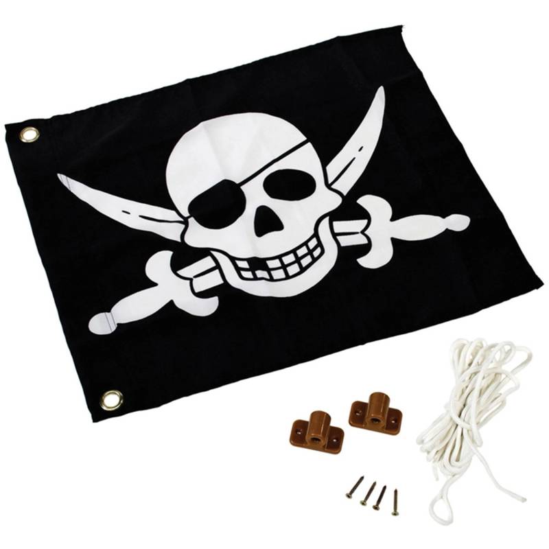 Axi Piraten Fahne mit Hisssystem 45 x 1 x 55 cm von AXI