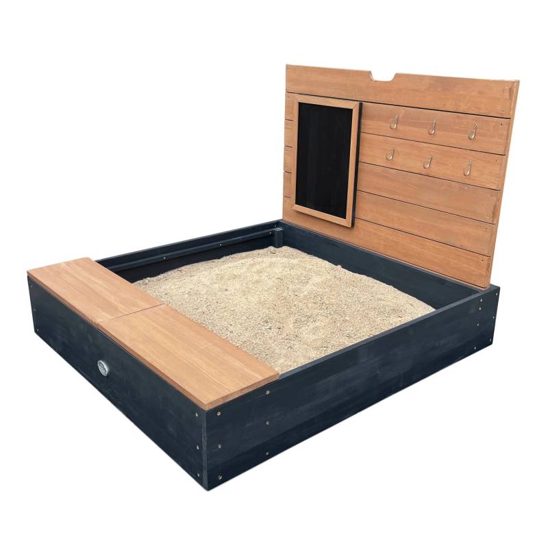Axi Sandkasten Mandy Stauraum und Deckel Anthr. Braun 90 cm x 74 cm x 100 cm von AXI