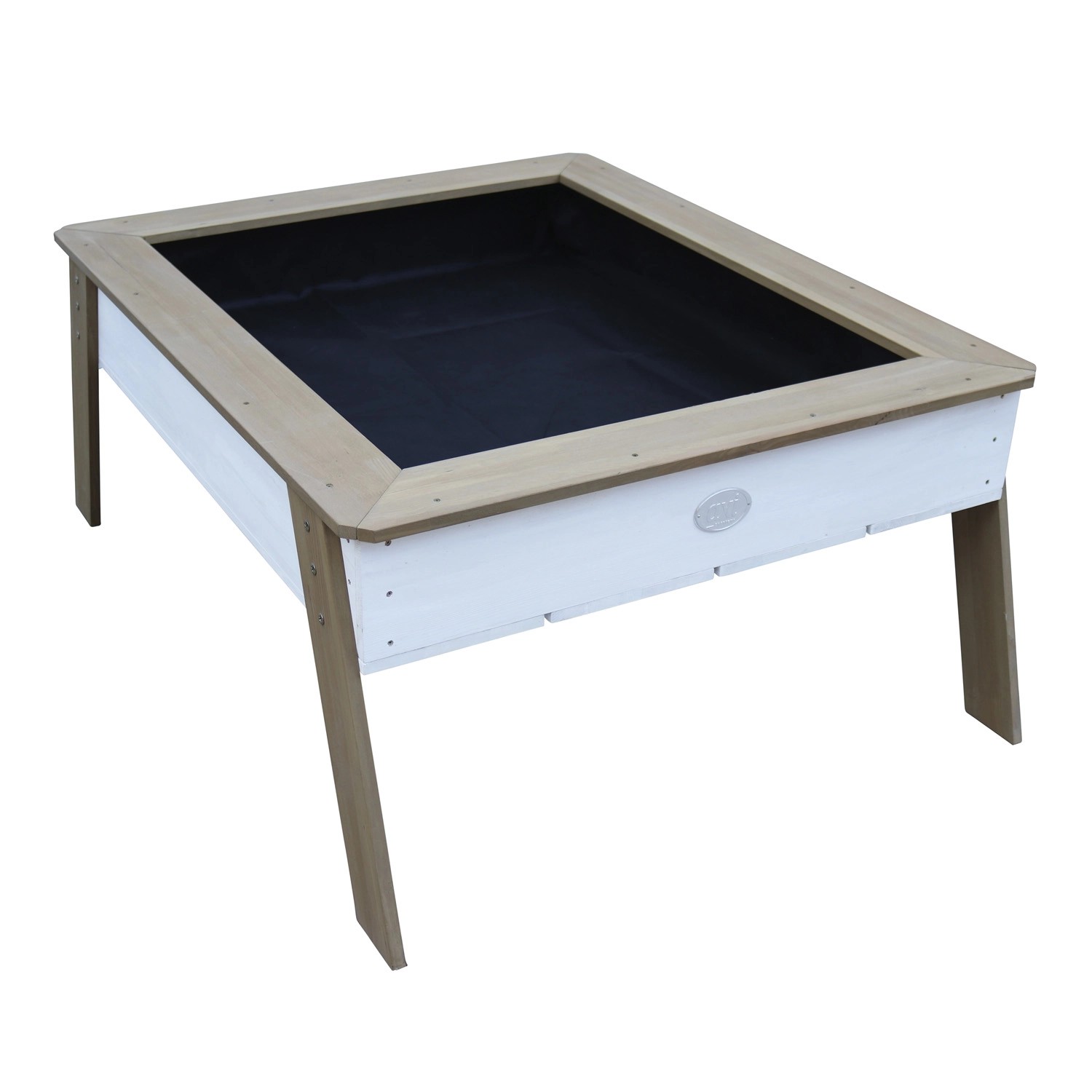 Axi Sandtisch mit Hochbeet Linda Braun Weiß 110 cm x 93,5 cm x 50 cm von AXI