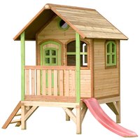 Holz Kinderspielhaus Tom inkl. Veranda & Rutsche Natur 172x118x230 cm - AXI Holz Kinderspielhaus Tom inkl. Veranda & Rutsche Natur 172x118x230 cm - AXI von AXI