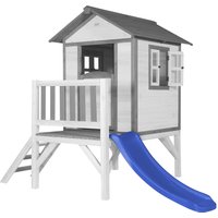 Lodge XL Spielhaus Klassisch - Blaue Rutsche von AXI