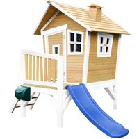 Robin Spielhaus Braun/Weiß - Blaue Rutsche von AXI