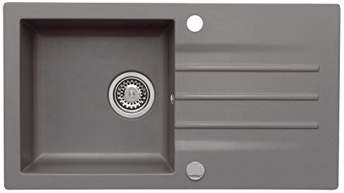 AXIS KITCHEN Mojito 40 Küchenspüle Farbe Axis Moonlight Grey Grau Material Axigranit 50er Unterschrank Spülbecken Siphon, Exzenterbedienung von AXIS KITCHEN