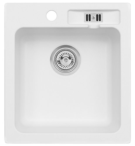 Axis Kitchen Malibu 20 Spülbecken Einbecken Spüle 43x47cm (AXIS WEISS) von AXIS KITCHEN