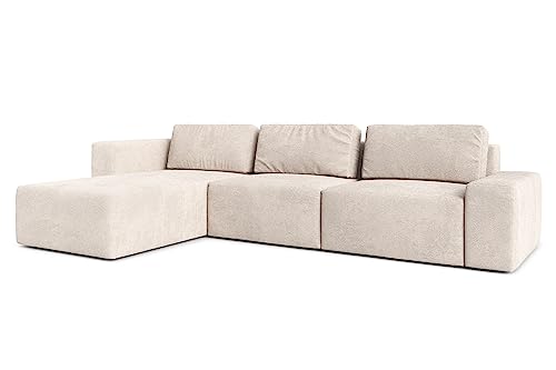 AXLIVING Arkleton Couch XXL L Form 360cm in Beige Komfort & Eleganz L von AXLIVING