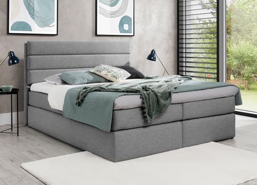 AXLIVING Boxspringbett 160x200 mit Matratze und Topper Sequoio Grau AXLIVING Boxspringbett 160x200 mit Matratze und Topper Sequoio Grau von AXLIVING