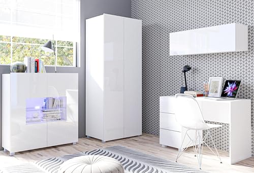 AXLIVING Büro Schrankwand Kossana 8 Funktional und Modern Design Weiß AXLIVING Büro Schrankwand Kossana 8 Funktional und Modern Design Weiß von AXLIVING