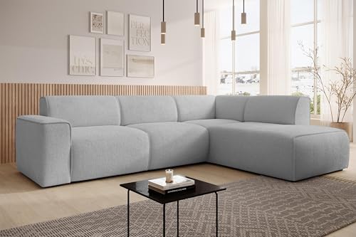 AXLIVING Couch Sofa L Form Didim L Hellgrau – 292 cm, stilvoll & bequem R von AXLIVING