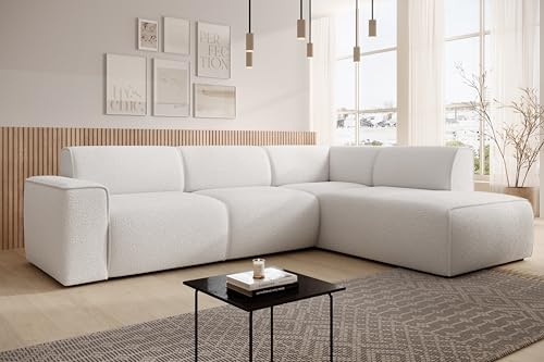 AXLIVING Couch Sofa L Form Didim L Weiß – 310 cm, stilvoll & bequem R von AXLIVING