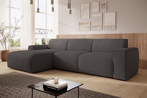 AXLIVING Couch Sofa L Form Didim mini Grau 310 cm breit, stilvoll L AXLIVING Couch Sofa L Form Didim mini Grau 310 cm breit, stilvoll L von AXLIVING