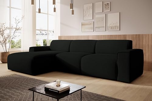 AXLIVING Couch Sofa L Form Didim mini Schwarz 310 cm breit, stilvoll L AXLIVING Couch Sofa L Form Didim mini Schwarz 310 cm breit, stilvoll L von AXLIVING
