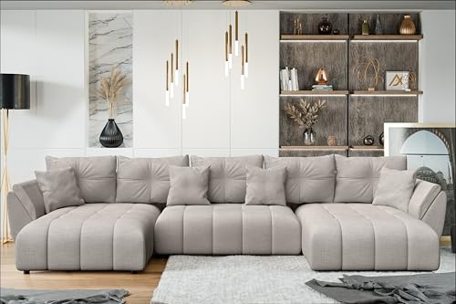 AXLIVING Couch U Form mit Schlaffunktion Antalya 382 cm beige AXLIVING Couch U Form mit Schlaffunktion Antalya 382 cm beige von AXLIVING