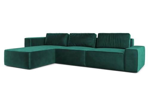 AXLIVING Couch XXL L Form Arkleton Eckcouch Grün 360cm – Komfort L von AXLIVING